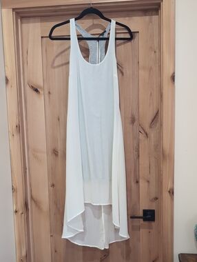 Lucca Couture White Racerback High-Low Dress